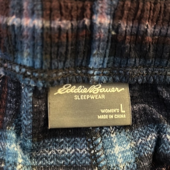 Eddie Bauer Plaid Super Soft Sleepwear with Pockets Shorts Size Large - Picture 5 of 6